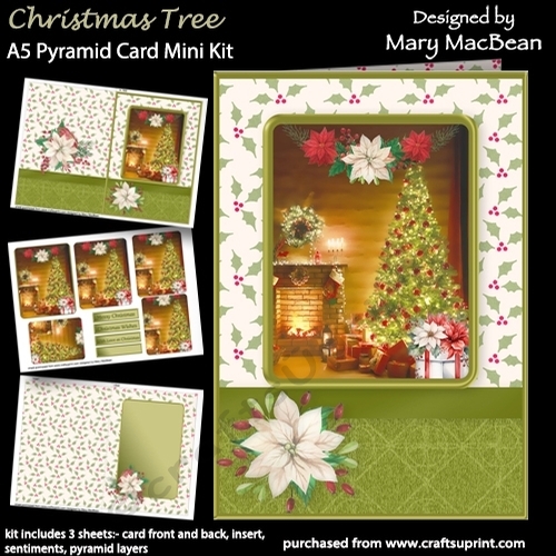 Christmas Tree - A5 Pyramid Card Mini Kit