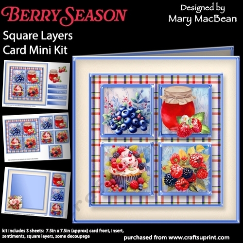 Berry Season - Square Layers Card Mini Kit