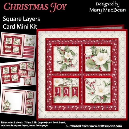 Christmas Joy - Square Layers Card Mini Kit
