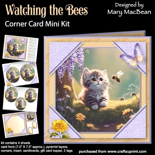Watching the Bees - Corner Card Mini Kit
