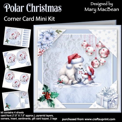 Polar Christmas - Corner Card Mini Kit
