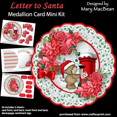 Letter to Santa - Medallion Card Mini Kit