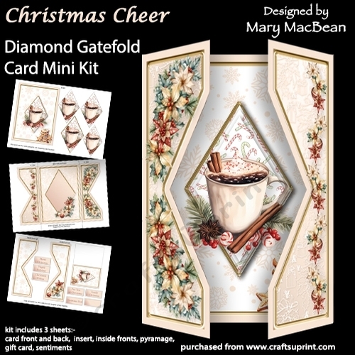 Christmas Cheer - Diamond Gatefold Card Mini Kit