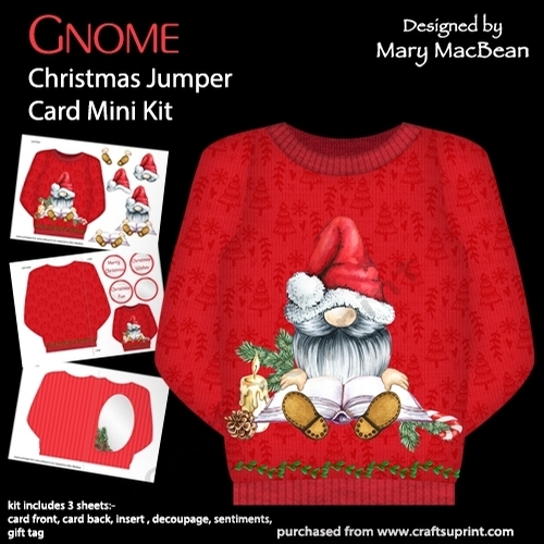 Gnome - Christmas Jumper Card Mini Kit