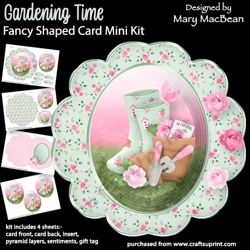 Gardening Time - Fancy Shaped Card Mini Kit