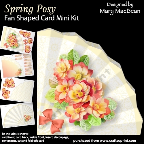 Spring Posy - Fan-Shaped Card Mini Kit