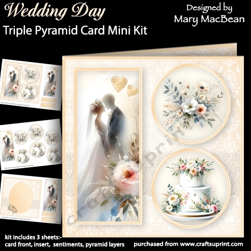Wedding Day - Triple Pyramid Card Mini Kit