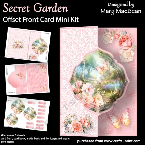 Secret Garden - Offset Front Card Mini Kit
