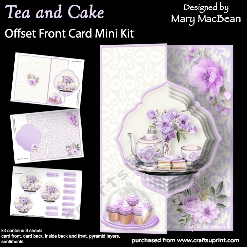 cup1380429_1648 - Tea and Cake - Offset Front Card Mini Kit