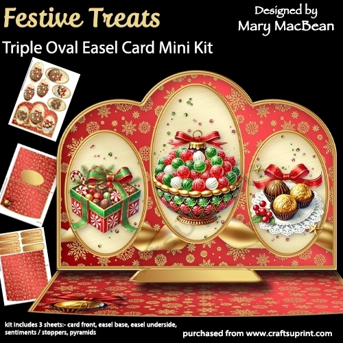 cup1385974_1648 - Festive Treats - Triple Oval Easel Card Mini Kit