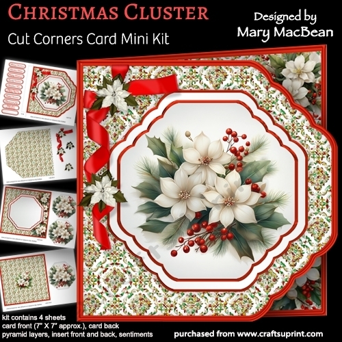 Christmas Cluster - Cut Corners Card Mini Kit