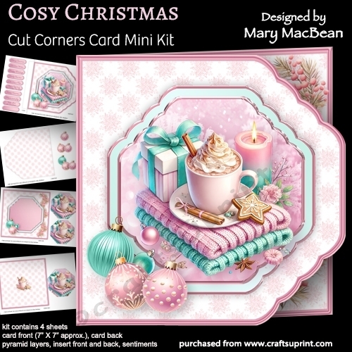cup1388856_1648 - Cosy Christmas - Cut Corners Card Mini Kit