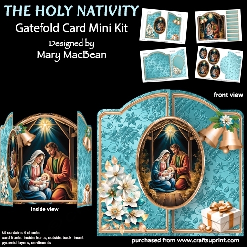 The Holy Nativity - Gatefold Card Mini Kit