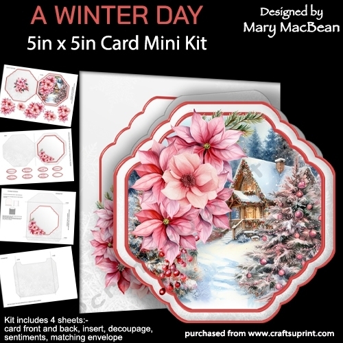 A Winter Day 5x5 Card Mini Kit
