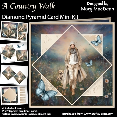 A Country Walk - Diamond Pyramid Card Mini Kit