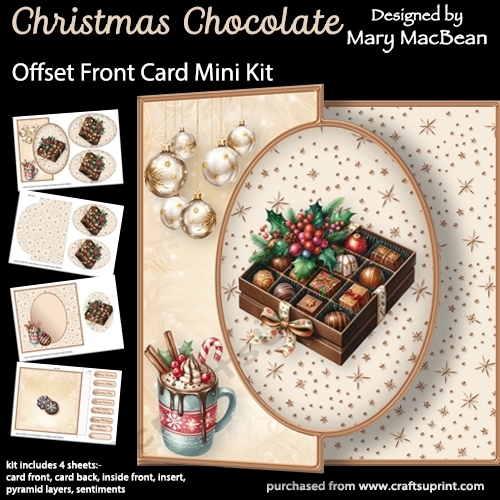 Christmas Chocolate - Offset Front Card Mini Kit