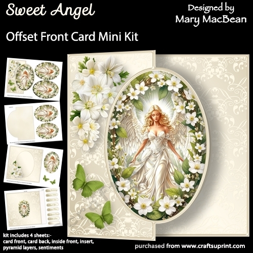 Sweet Angel - Offset Front Card Mini Kit