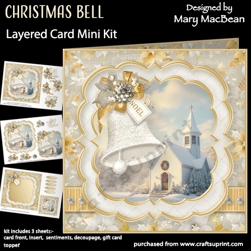 Christmas Bell - Layered Card Mini Kit