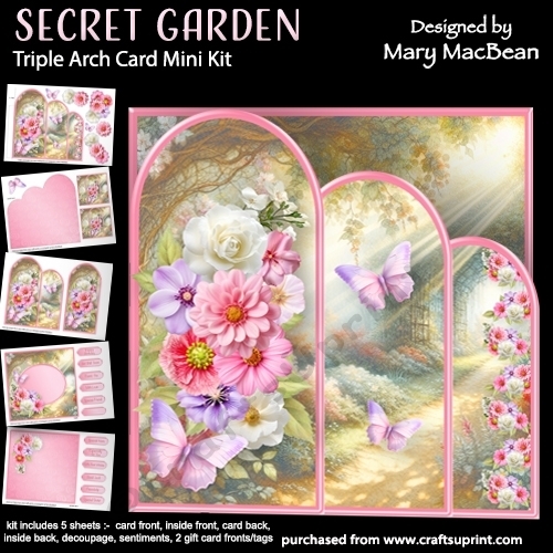Secret Garden - Triple Arch Card Mini Kit