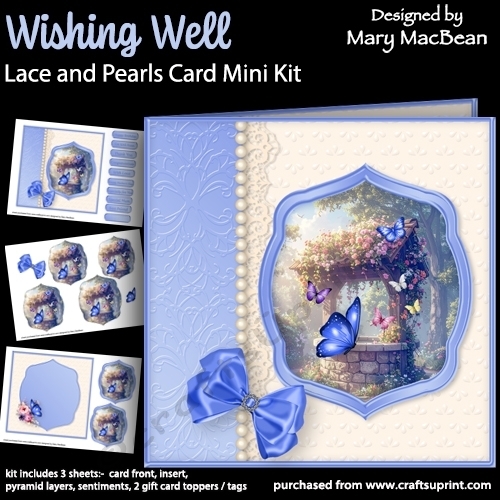 Wishing Well - Lace and Pearls Card Mini Kit