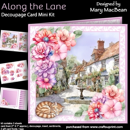cup1422477_1648 - Along the Lane - Decoupage Card Mini Kit