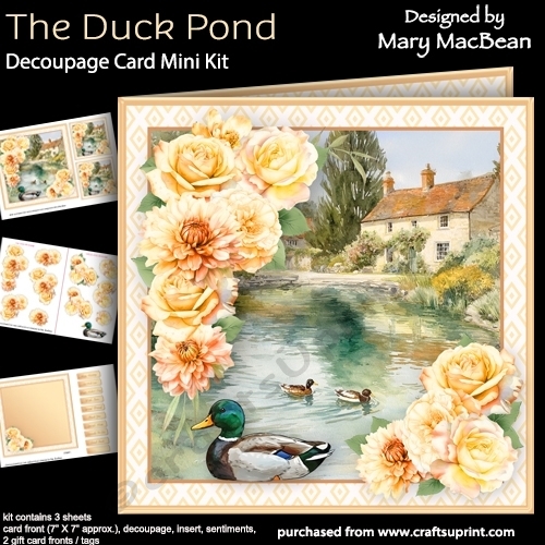 The Duck Pond - Decoupage Card Mini Kit