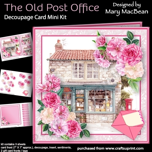 The Old Post Office - Decoupage Card Mini Kit