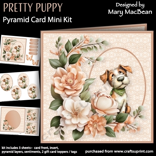 Pretty Puppy - Pyramid Card Mini Kit