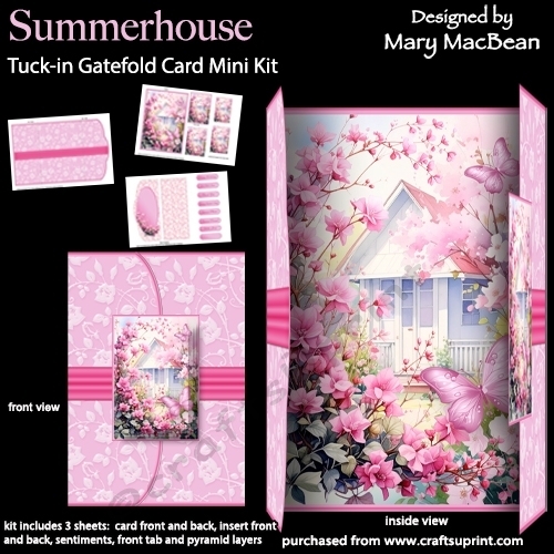 Summerhouse - Tuck-in Gatefold Card Mini Kit