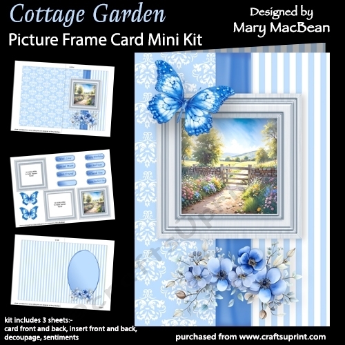 Cottage Garden - Picture Frame Card Mini Kit