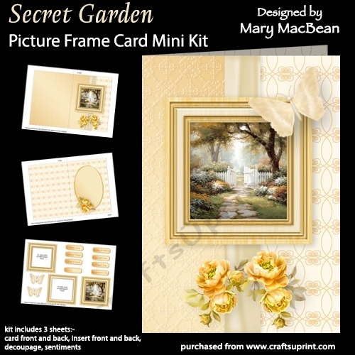 Secret Garden - Picture Frame Card Mini Kit