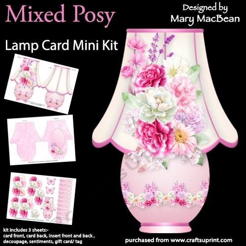 Mixed Posy - Lamp Card Mini Kit