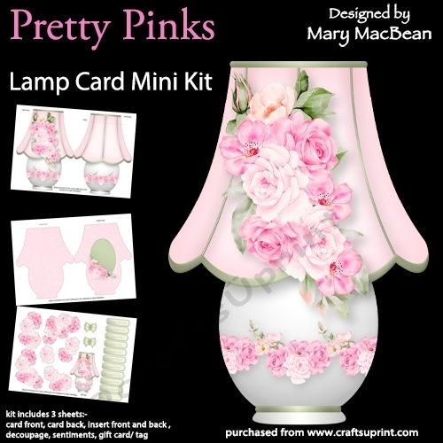 Pretty Pinks - Lamp Card Mini Kit