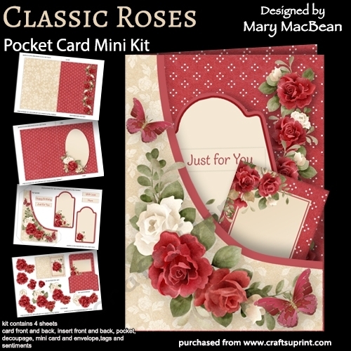 Classic Roses - Pocket Card Mini Kit