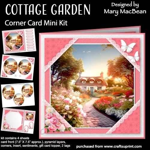 Cottage Garden - Corner Card Mini Kit