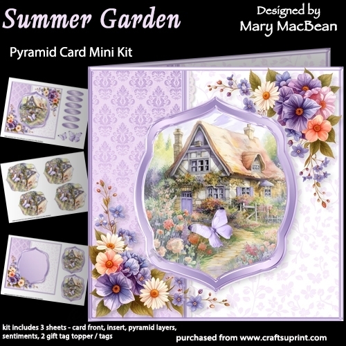 Summer Garden - Pyramid Card Mini Kit