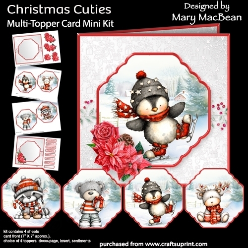Christmas Cuties - Multi-Topper Card Mini Kit