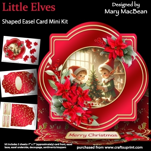 Little Elves - Shaped Easel Card Mini Kit
