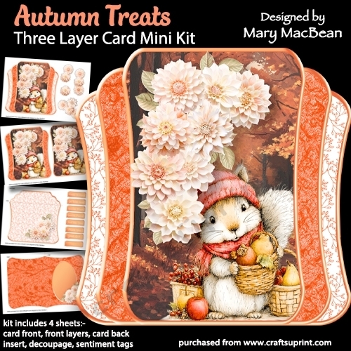 Autumn Treats - Three Layer Card Mini Kit