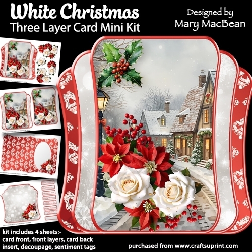 White Christmas - Three Layer Card Mini Kit