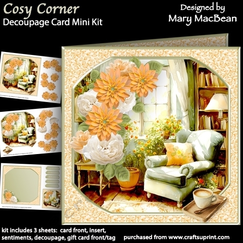 Cosy Corner - Decoupage Card Mini Kit