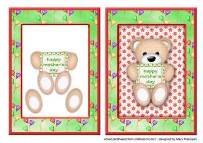Mother's Day Teddy Framed