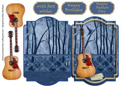 Hummingbird Guitar - Blue