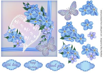 Flowers and Lace Forget-me-not
