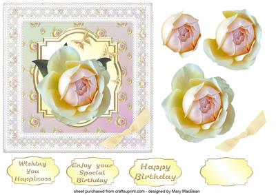 Flowers and Lace - One Perfect Rose