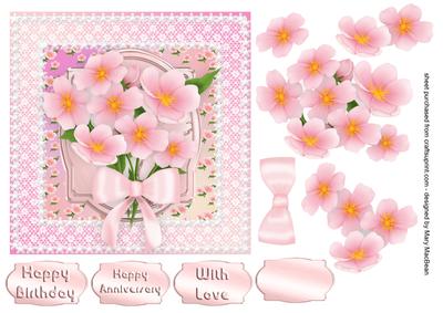 Flowers and Lace - Pink Anemones