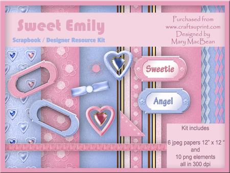 Sweet Emily Scrapbook / Designer Resource Kit