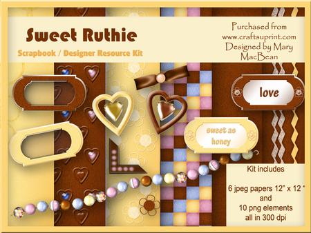 Sweet Ruthie Scrapbook / Designer Resource Kit