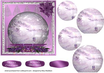 Snowy Day - Snow Globe Pyramid