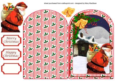 Santa's Deliveries Arch Card